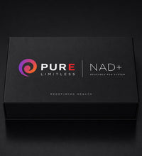 Pure Limitless NAD+ Reusable Pen System closed black presentation box